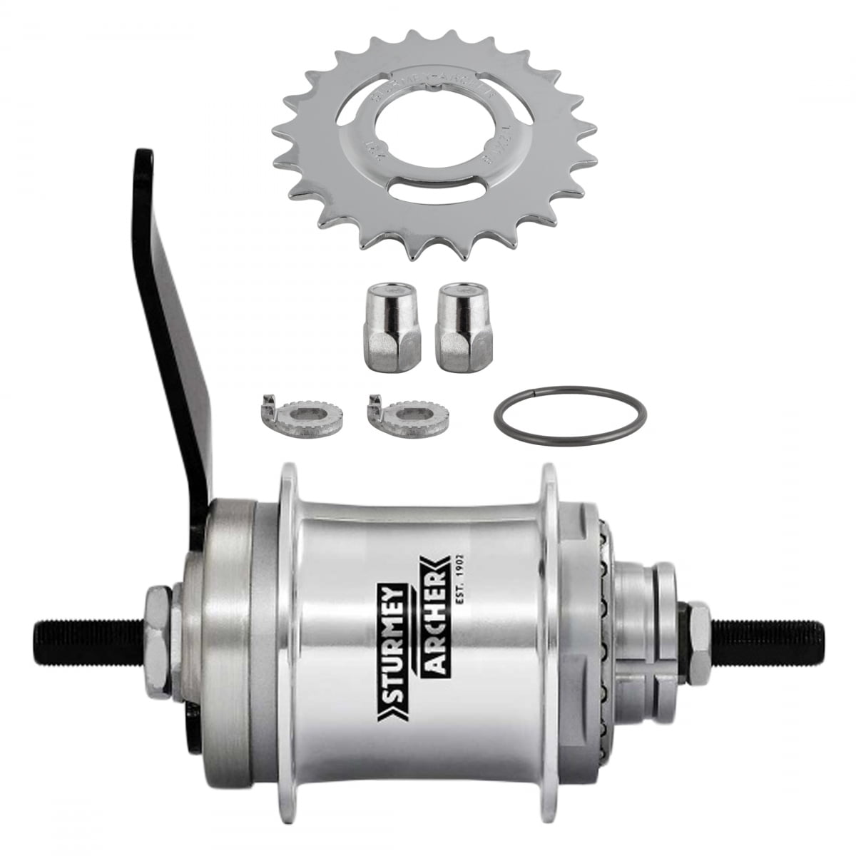 Sturmey Archer S2C Duomatic 2-Sp Coaster Brake Hub, 32h 116mm OL