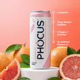 thumbnail image 5 of Phocus Caffeinated Sparkling Water Grapefruit, 5 of 8