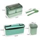 thumbnail image 3 of 1400ML Lonchera Port&aacute;til para Adultos, Bento Box Set de a Prueba Fugas con Compartimentos, Incluye Cubiertos, Bolsa de Almuerzo y Sopa Caja, Lonchera Bento Apto para Microondas y Lavavajill, 3 of 7