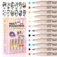 thumbnail image 1 of Juego de rotuladores GELLAKTIK para decoración de uñas, 12 colores, pintura acrílica, 1 of 7