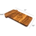 thumbnail image 3 of Valentine's Day Gift Organic Acacia kitchen Cutting Chopping Charcuterie Board Platter Butcher Block for Cheese and Vegetables Meat (Love Mug Board 11"L x 7.3"W), 3 of 8