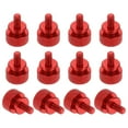 thumbnail image 1 of 12 Pcs M4*0.7 Knurled Thumb Screw Computer Case Threaded Hand Tighten Screws for PC Case, Red, 1 of 7
