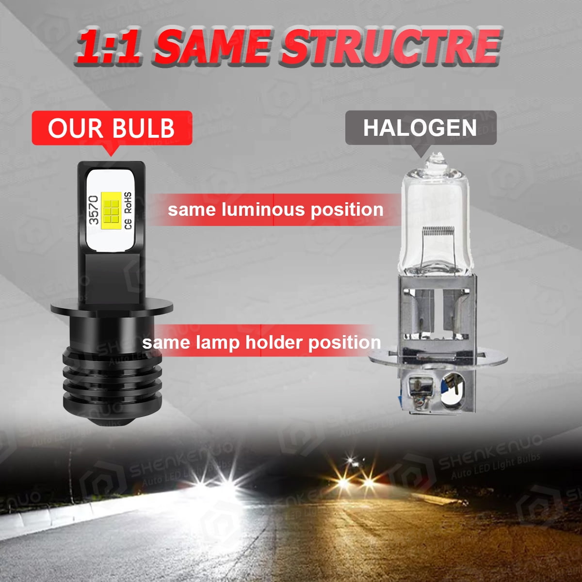 For 2004-2010 Infiniti QX56 LED Fog Light Bulbs White 6000K 2pcs
