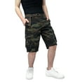 thumbnail image 4 of X RAY JEANS Men's Belted 12.5" Inseam Knee Length Cargo Shorts, Olive Camo, 42, 4 of 8