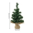 thumbnail image 3 of Festive Mini Linen Christmas Tree for Elegant Holiday Tabletop Bar and Party Centerpiece Arrangements, 3 of 6