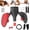 Black-Red 77 lbs, variant on RICAN Thigh Trainer 22-77LBS - Pelvic Floor Equipment with LED Display, Hip Trainer Kegel Exerciser, Inner Thigh Exerciser for Men & Women Home Gym