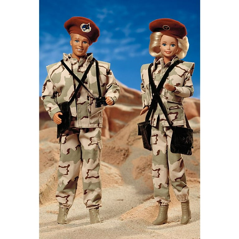 ミリタリー Star'n Stripes ARMY Barbie&Ken DeluxeSet Star 'N Stripes ARMY Barbie & Ken Deluxe Set - Walmart.com