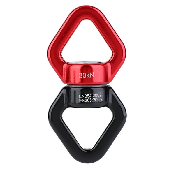 Aviation Aluminum 360 Degree Rotation Swing Swivel, Swing , Aerial Dance For Hanging Hammocks Rock Climbing Yoga Red Black