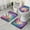 Colorful Tie Dye-1, variant on Colorful Rainbow Tie Dye Spiral Pattern Bathroom Rugs Sets 3 Piece,Toilet Cover Set,Absorbent Non Slip Bathroom Mats Sets with U-Shaped Contour Rug Toilet Rug Set