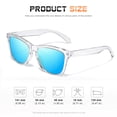 thumbnail image 2 of Gafas de sol DANAMY con espejo polarizado para mujer, UV400, 54 mm, 2 of 6