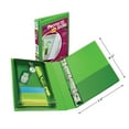 thumbnail image 2 of Avery Mini Durable View Protect and Store Binder with 1 Inch EZ-Turn Ring, 5.5 x 8.5-Inches, Green (23030), 2 of 3