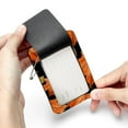 thumbnail image 7 of Maple Leaf Pumpkin Square PU Leather Luggage Tags - 2 Pack with Privacy Cover and Stainless Steel Ring - Suitable for Travel, Backpack, Handbag - Suitcase Tags, Travel Tag, 7 of 7