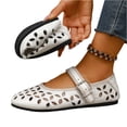 thumbnail image 6 of Willtoo Mary Jane Shoes Women, Hollow Flats for Women, Ballet Flats Shoes Round Toe Mary Jane Flats, Ankle Strap Spring Summer Shoes Dressy Comfortable, 6 of 7