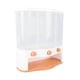 thumbnail image 5 of Caja dispensadora de granos, dispensador de granos de 3 rejillas Contenedor de almacenamiento de arroz y granos Dispensador de granos Diseño de última generación, 5 of 8
