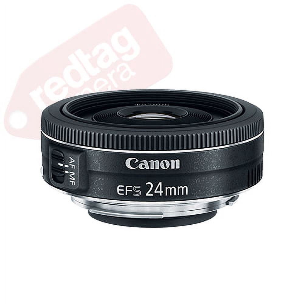 Canon EF-S 24mm f/2.8 STM Lens for DSLR + Deluxe Accessory Kit