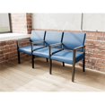 thumbnail image 4 of Pemberly Row Waiting Reception 3 Seat Tandem Seating Wood Frame in Blue, 4 of 5