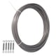 thumbnail image 4 of Kit para colgar luces de cadena, cable con gancho para colgar en exteriores, cable guía para luces de cadena, kit para colgar cables en exteriores, el mejor de su clase, 4 of 14