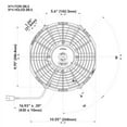 thumbnail image 2 of Spal Advanced Technologies 10in Puller Fan Straight Blade 749 CFM, 2 of 4