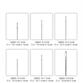 thumbnail image 3 of 3 Inch (Pack of 5) Extra-Long Thick Hand Sewing Needles with Large Eye Holes, Sharp Tips, Fine Gauge for Heavy-Duty Fabric, Quilting, Mending, Handcrafts for Home & DIY Enthusiasts, 3 of 5
