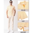 thumbnail image 4 of Chemises de Golf pour Hommes à Manches Courtes, Évacuation de l'Humidité, Ajustement Sec, Motifs Imprimés, Col à Revers, Performance Polo Chemises de Golf pour Hommes, 4 of 6