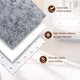 thumbnail image 2 of Alfombra esponjosa TWINNIS Super Soft Shaggy de 120 x 180 cm, color gris, 2 of 8