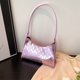 thumbnail image 5 of Bolso para axilas para mujer, Bolso de hombro a cuadros de PU a la moda, Bolso a cuadros para niñas (rosa), 5 of 8