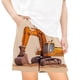 thumbnail image 1 of Odeerbi 5-14 Años Niños Niñas Verano Camión Excavadora Impresión Pantalones Cortos Entrenamiento Deportivos Cortos Lindo Casual Respirable Cortos Sueltos Con Bolsillos, 1 of 5