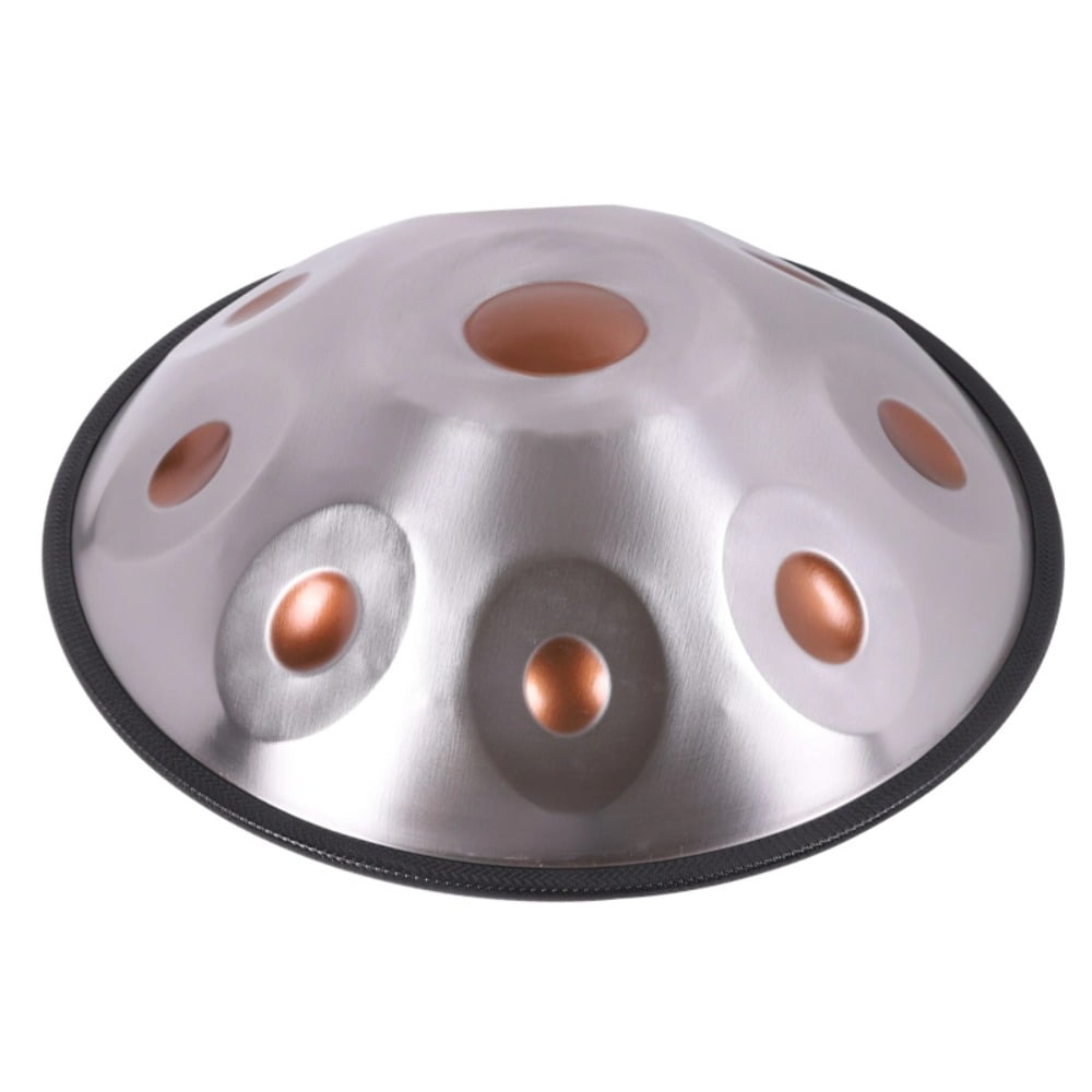 Sound Healing Handpan 18 inch 9 Notes Golden Eyes Handmade with Soft Bag and Mallets Percussion Instrument Gift