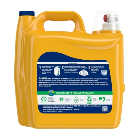 Arm &Amp; Hammer Sensitive Skin Plus Fresh Scent, 170 Loads Liquid Laundry Detergent, 229.5Oz