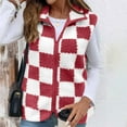thumbnail image 7 of Arnsht Womens Fleece Vest Casual Sleeveless Jacket Lightweight Outerwear Vests with Pockets Womens Fall Fashion Coat Red S, 7 of 7