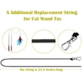 thumbnail image 4 of Cat Wand Toys Refills, Cat Feather Toys Accessories, 10PCS Squiggly Worms Replacements and 1PC Replacement String for Cat Fishing Pole, Assorted Teaser Refills with Bell for Indoor Cats Kitten, 4 of 7