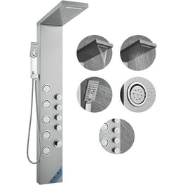 LED Panneau De Douche De Pluie Système De Tour Cascade De