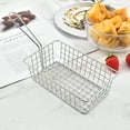 thumbnail image 4 of Mini French Fries Basket Chips French Fry Basket Holder Fried Food Table Serving Mini French Fry Chips Baskets Net for Chips French Fry Chicken Nuggets, 4 of 8