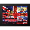 thumbnail image 2 of Le Markee 18x14 Black Modern Framed Museum Art Print Titled - The Spirit Of London, 2 of 5
