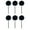 Black, variant on 6Pieces Furry Ballpoint Pen 0.7mm for Student Adult Funny Ballpoint Pen for Writing Journaling Office Writing Tool