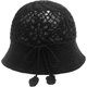 thumbnail image 4 of Women Cotton Bucket Hat Handmade Crochet Knit Floral Summer Bucket Hats, 4 of 5
