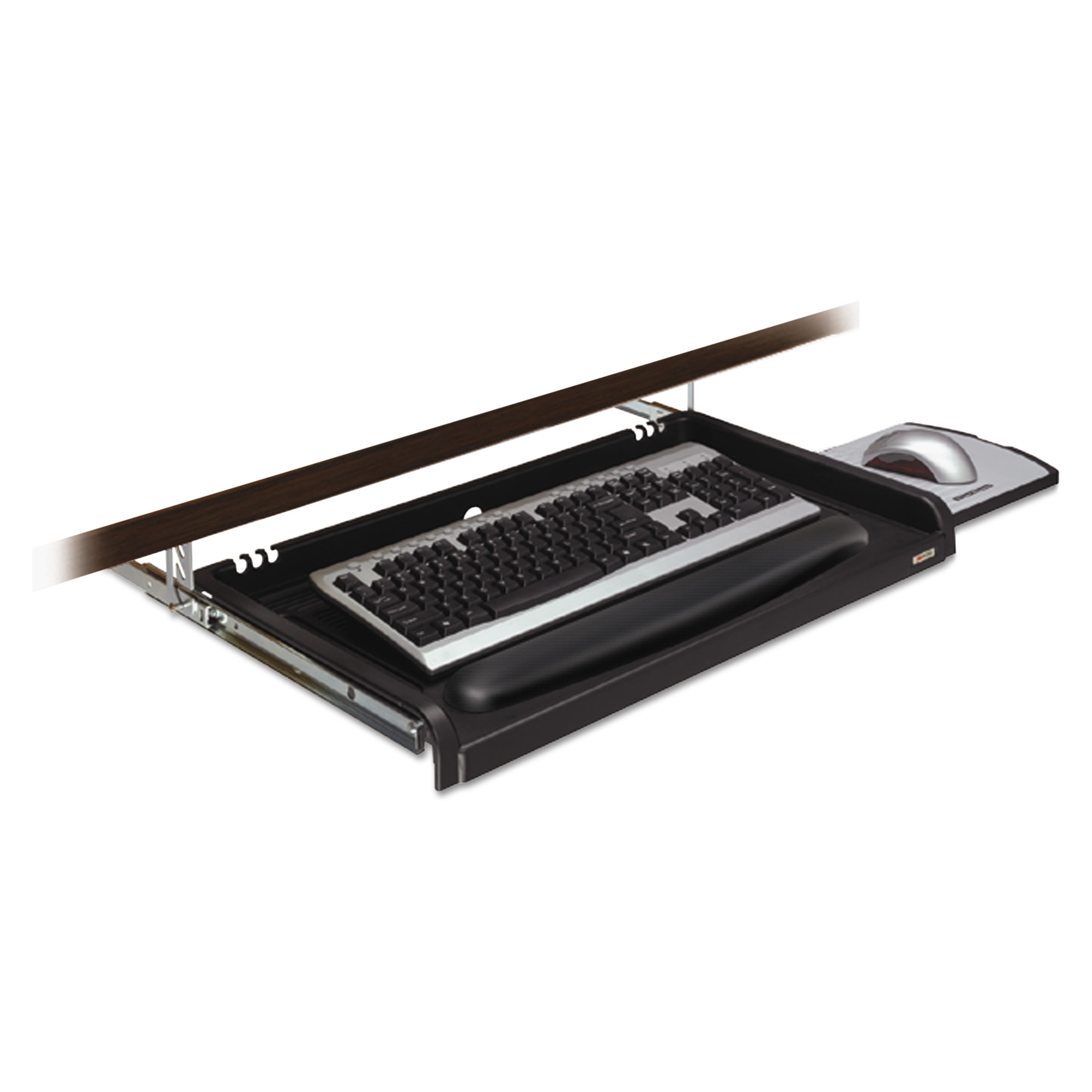 3m Under Desk Keyboard Drawer 23w X 14d Black Mmmkd45 Walmart Com