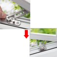 thumbnail image 4 of Child Safety Window Opening Restrictor Locks - 2-Pack Silver Metal Security Stoppers, 1/8" Thick Easy-Install Limit Control Devices for Childproofing, Allowing Safe Ventilation Without Full Opening, 4 of 6
