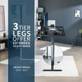 thumbnail image 5 of VIVO Electric 83” x 30” Stand Up Desk Workstation, Black Table Top, Black Frame, 5 of 8