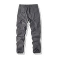thumbnail image 4 of YLSDY Men's Flex Ripstop Tactical Pants, Water Resistant Stretch Cargo Pants, Lightweight EDC Hiking Work Pants Gray XXXL, 4 of 7
