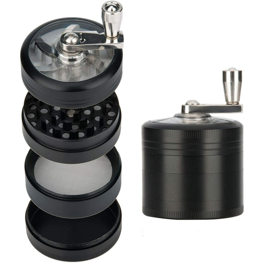 BTSD-home 2.1 Inch Spice Herb Grinder Hand Cranked Premium Grinder 4