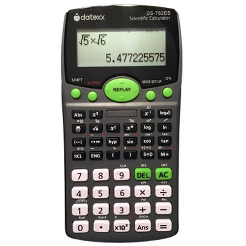 Datexx 2Line Scientific Calculator with Natural Textbook Display
