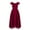 Burgundy, variant on YONGHS Kids Girls Off Shoulder Chiffon A-Line Dress Party Formal Gown