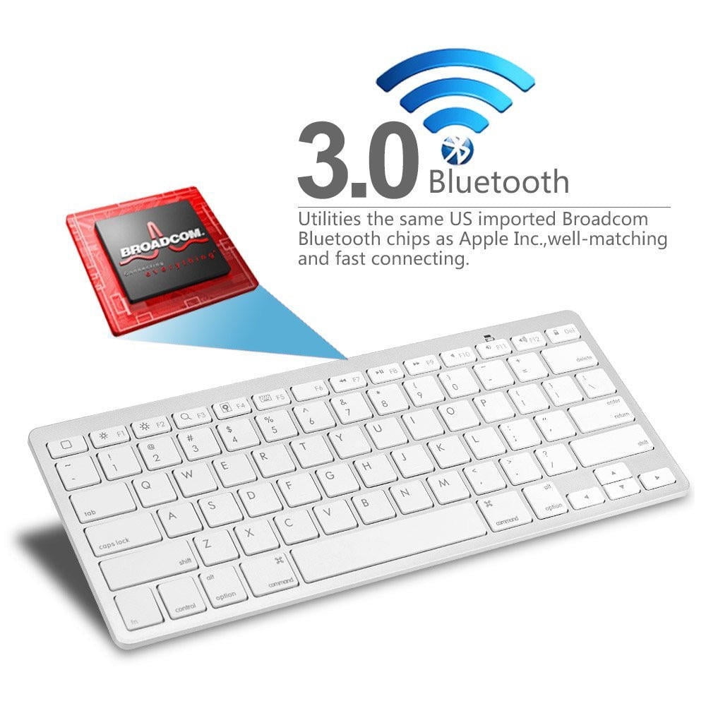 universal 2017 fashion computer bluetooth 3.0 wireless keyboard for ipad mac computer pc macbook