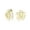 White-Gold, variant on Womens Retro Red Enamel Rose Flower Stud Earrings Pierced Ears 14K Yellow Gold Plated