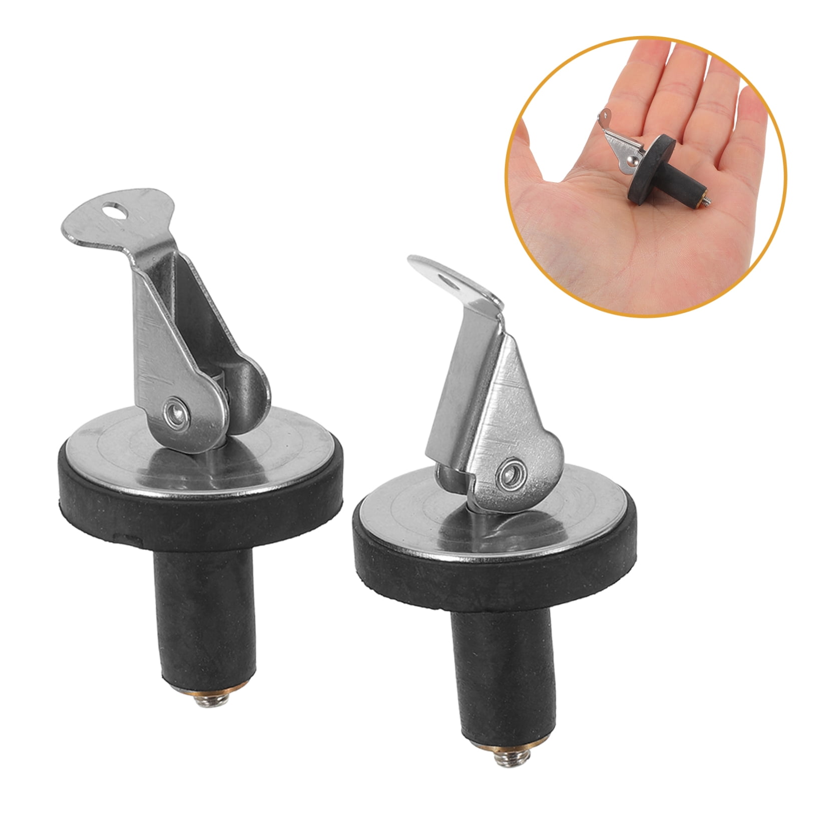 DEEPCRAFF 2-Pack Kayak Drain Plugs Rubber Boat Scupper Stoppers Push-In Marine Drain Stopper Accessories