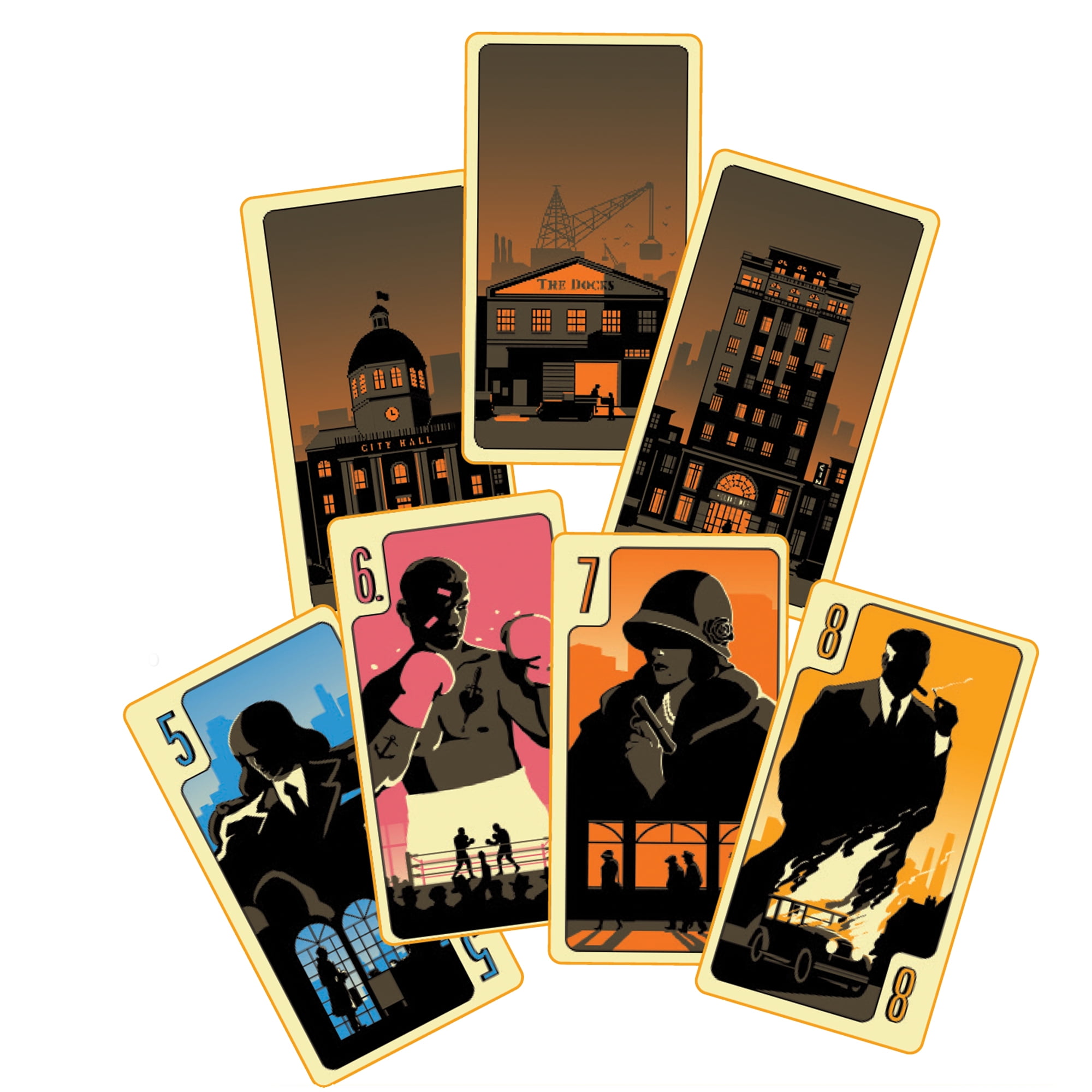 District Noir Family Card Game for Ages 10+, from Asmodee