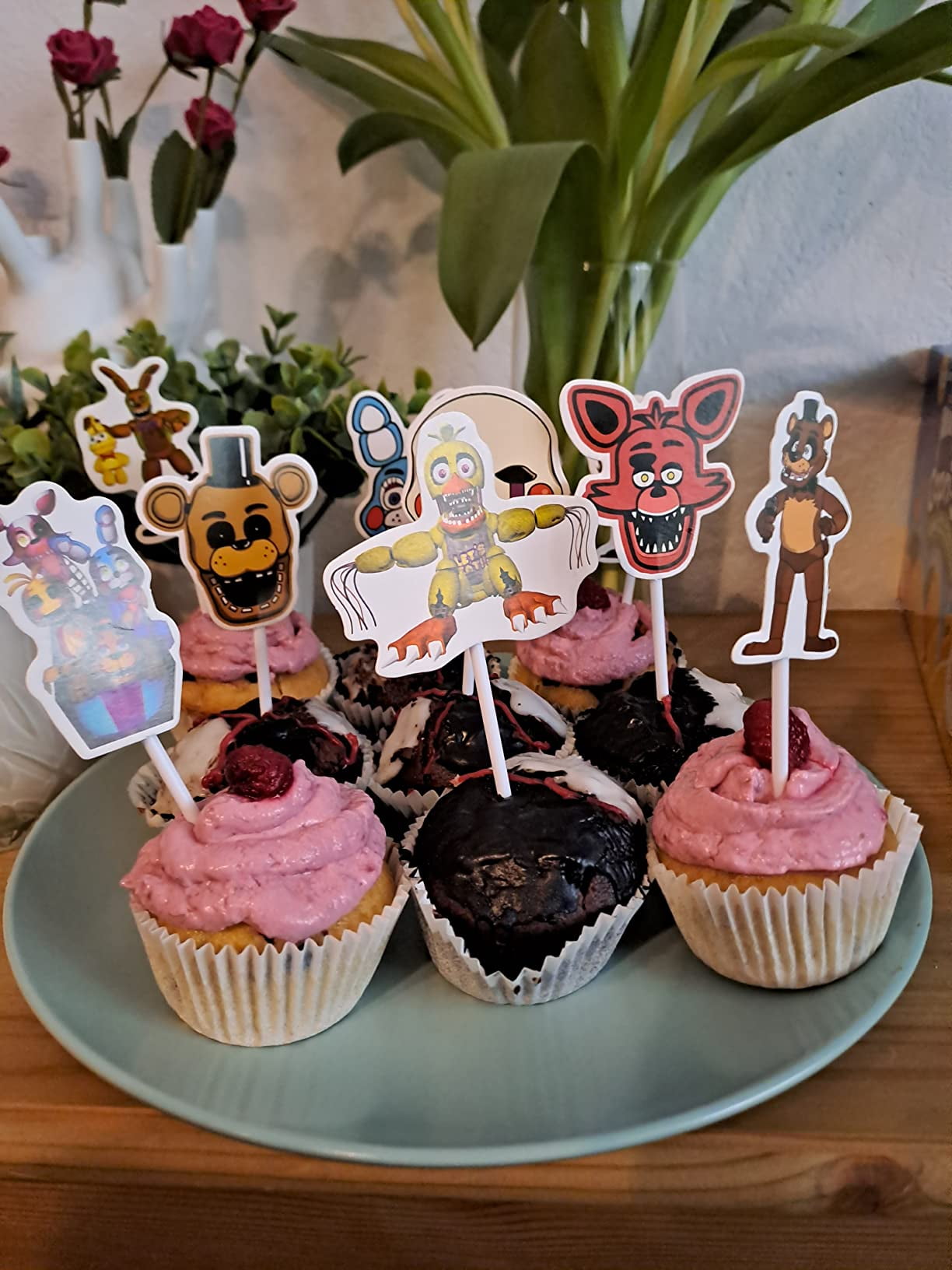 Animal Dog Birthday Party Cake Topper Baking Supplies Korea Ins Balloon Children Baby Favor Cupcake Baking Supplie Decorations