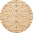 thumbnail image 1 of Ahgly Company Machine Washable Indoor Round Abstract Yellow Area Rugs, 5' Round, 1 of 7