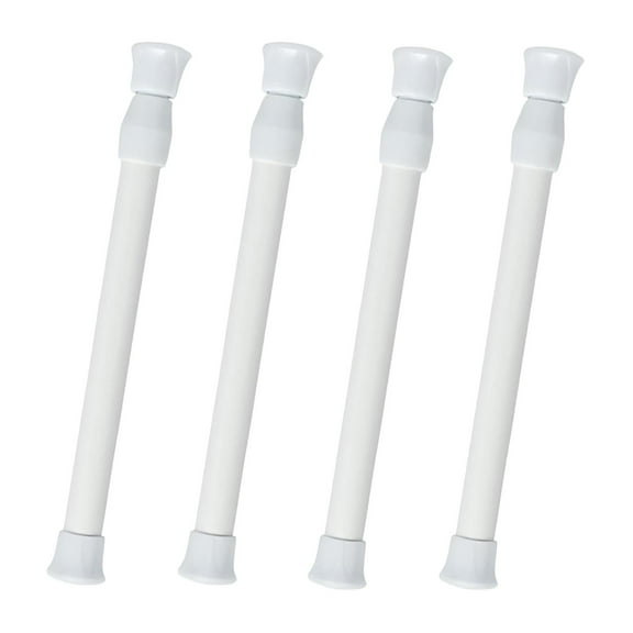 kowaku 4 Pieces Closet Rods Thin DIY Tensions Rods Space Saving Small Spring Tension Curtain Rod for Closet Window Bathroom Wardrobe